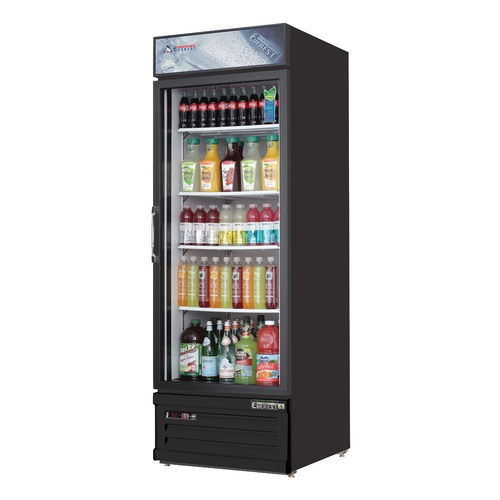 Everest Refrigeration EMGR20B 24.75" Wide One Section Glass Door Merchandiser Cooler