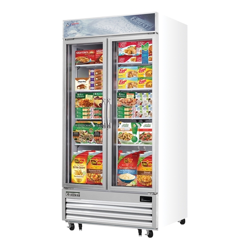 Everest Refrigeration EMGF36 41" Wide Two Section Glass Door Merchandiser Freezer
