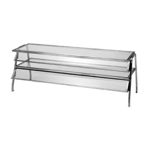 Duke Manufacturing 984 58-1/8" Double Deck Display Shelves w/ 1 Sided Breath Guard