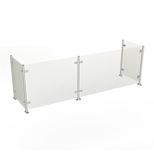Duke Manufacturing TS412-74 73-1/2"W Full-Service Style Contemporary Food Shield