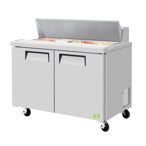 Refrigeration X XST-48-N 48.25" Wide 12 Pan Two Section Sandwich Salad Prep Table