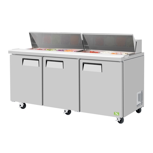 Refrigeration X XST-72-N 72.75" Wide 18 Pan Three Section Sandwich Salad Prep Table