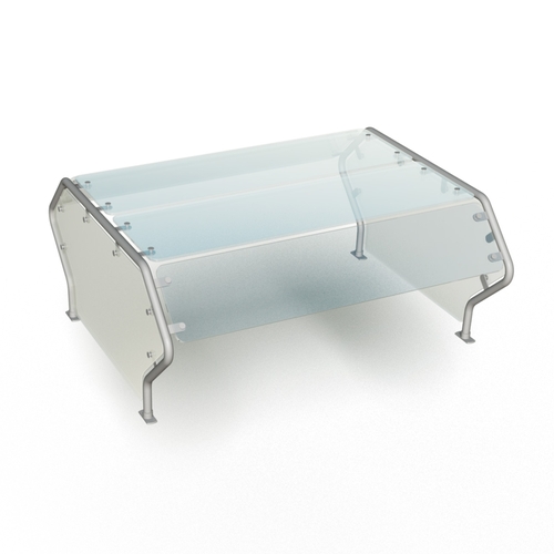 Duke Manufacturing TS482DS-32 31-1/2" Single Shelf Self-Service Double Sided Food Shield