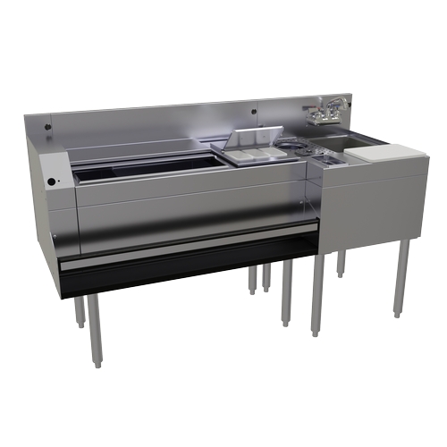 Glastender MXS60-CP10 60" x 24" Mixology Underbar Cocktail Station 