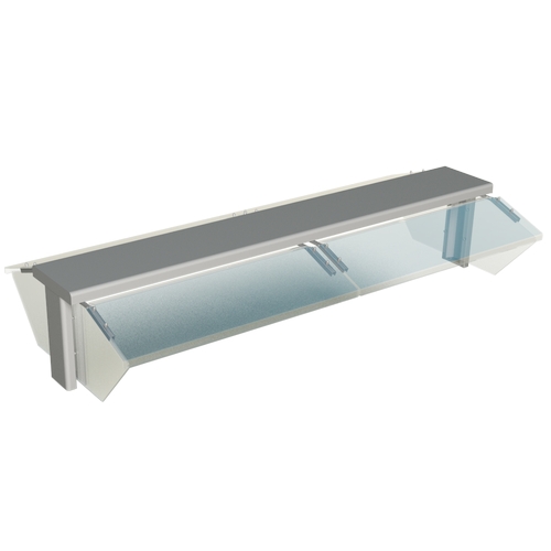 Duke Manufacturing TS530-88 Thurmaduke 88" (2) Sided Buffet Style Designer Sneeze Guard