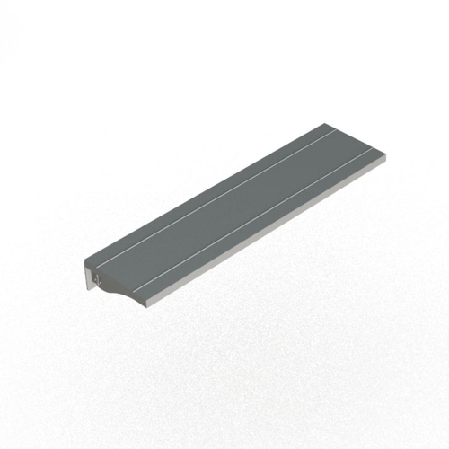 Duke Manufacturing SOLID-FX-3OP-10 46" x 10" Stainless Steel Operator Side Solid Tray Slide