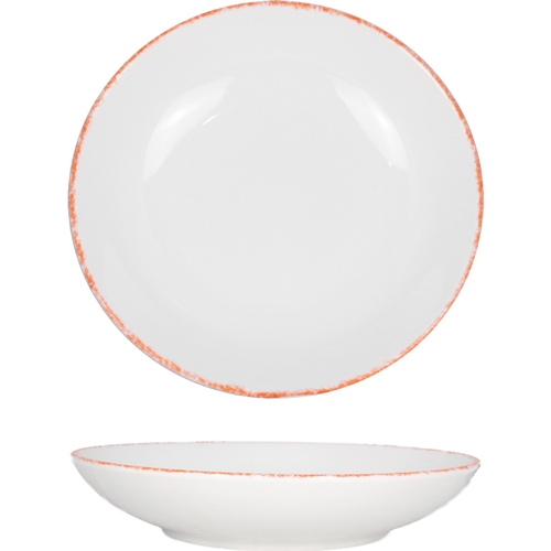 International Tableware, Inc PR-110-R Provincial 40 oz European White Porcelain Pasta Bowl - 1 Dz
