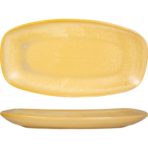 International Tableware, Inc HT-13-CA Hearth™ 11.6" x 5.8" Fully Vitrified Stoneware Platter-1 Doz