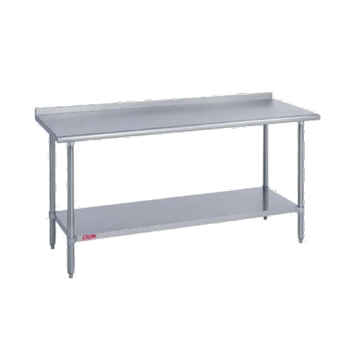 Duke Manufacturing 418-3024-2R 30" x 24" Economy 18/400 Stainless Work Table 1-1/8" Riser