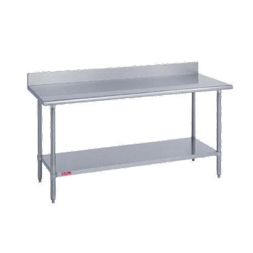 Duke Manufacturing 316S-3030-5R 30" x 30" Deluxe 16/300 Stainless Steel Work Table 5" Riser