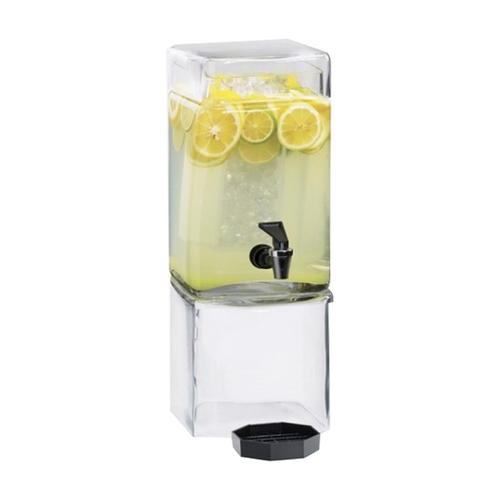 Cal-Mil 1112-1A 7.25"x 9.25" Clear Acrylic 1.5 Gallon Beverage Dispenser