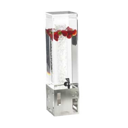 Cal-Mil 1602-1-55 Squared 7.5" x 9.5" Clear 1.5 Gallon Beverage Dispenser