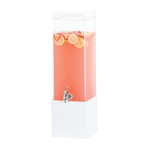 Cal-Mil 28519-3-15 Juno 8.1"x 9.75"x 25.75"H Clear 3 Gallon Beverage Dispenser