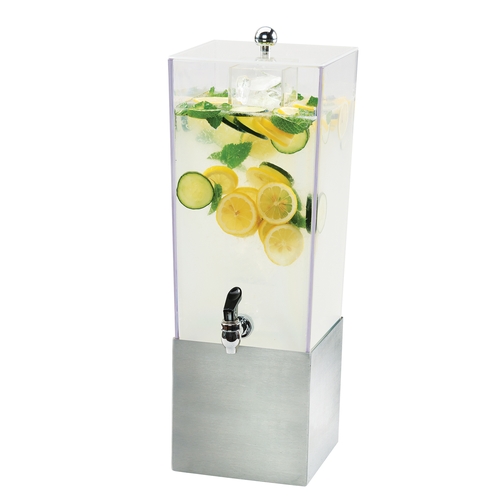 Cal-Mil 3324-3-55 7.5" x 9.5" x 23.5"H Clear 3 Gallon Beverage Dispenser