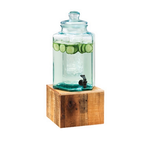Cal-Mil 3422-2 Madera 10.75"x 11.5"x 22.75"H Rustic Pine Beverage Dispenser