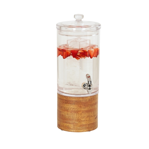 Cal-Mil 4306-1-99 Madera 10.5" Dia. x 17"H Polycarbonate Beverage Dispenser