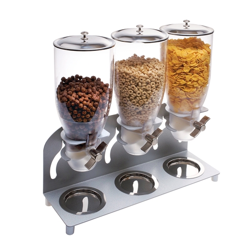 Cal-Mil 3510-3-39 18.5" x 6" x 17.75"H Platinum Cereal Dispenser