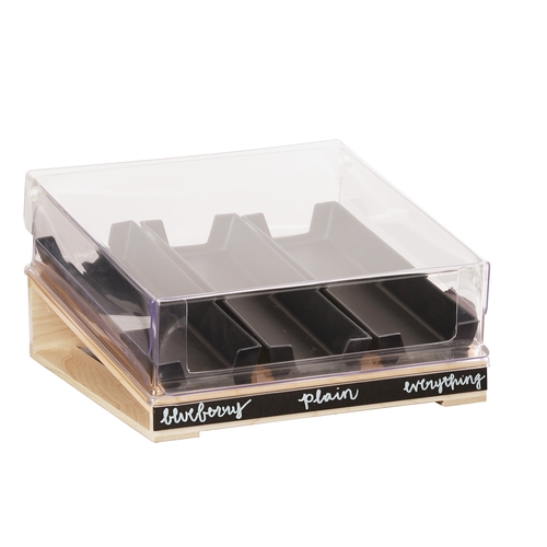 Cal-Mil 22062-CVR 15" x 16" x 4.25"H Clear Bagel Holder Cover