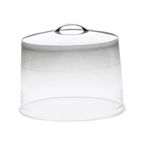 Cal-Mil P311 12" Dia. x 9"H Clear Acrylic Flat Top Pie Cover - 3 Each