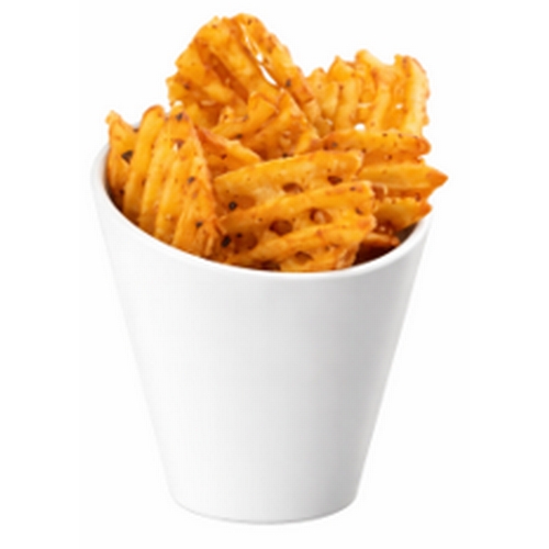 Cal-Mil 3600-15 4.25" Dia. x 4.25"H White Melamine French Fry Crock - 6 Each