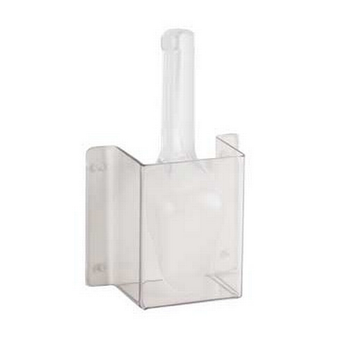 Cal-Mil 623 3" x 6" Wall Mounted Polycarbonate Scoop Guard