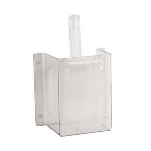 Cal-Mil 624 4.25" x 8" Wall Mounted Polycarbonate Scoop Guard
