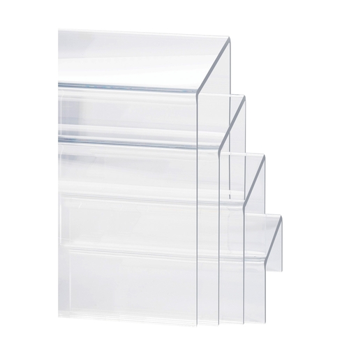 Cal-Mil 238 Classic 8" x 8" Clear Acrylic Nestable Display Riser Set