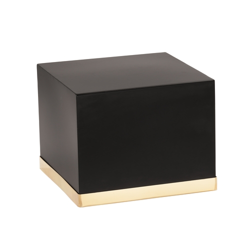 Cal-Mil 22127-11-116 Monaco 14" x 14" x 11"H Black Cube Display Riser