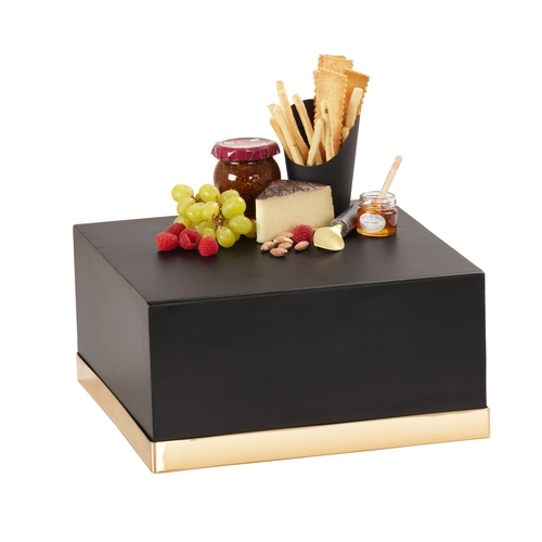Cal-Mil 22127-6-116 Monaco 14" x 14" x 6"H Black Cube Display Riser