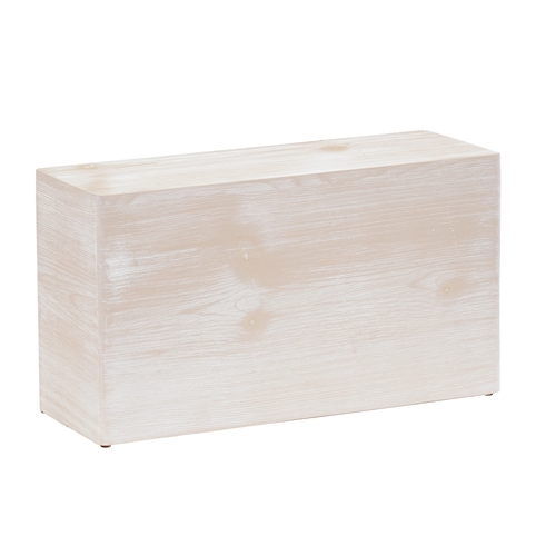 Cal-Mil 22428-11-113 Newport 20" x 7" x 11"H White-Washed Pine Wood Display Riser
