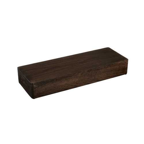 Cal-Mil 22428-3-112 Heritage 7" x 20" x 3"H Dark-Stained Oak Wood Display Riser