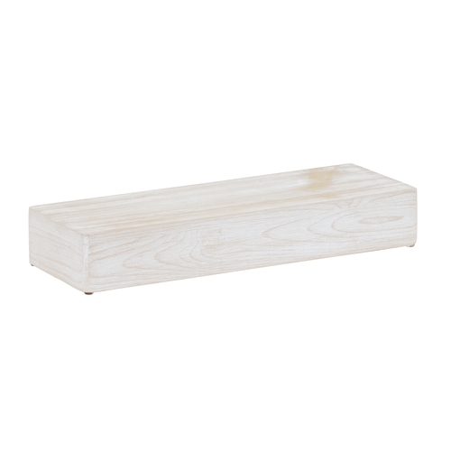 Cal-Mil 22428-3-113 Newport 20" x 7" x 3"H White-Washed Pine Wood Display Riser