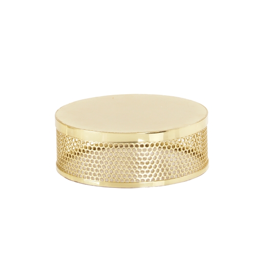 Cal-Mil 22916-3-116 Monaco 7.5" Dia. x 3"H Shiny Gold Display Riser