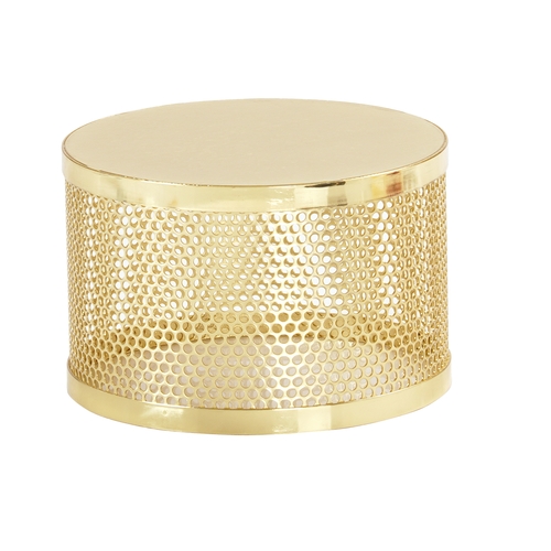 Cal-Mil 22916-5-116 Monaco 7.5" Dia. x 5"H Shiny Gold Display Riser