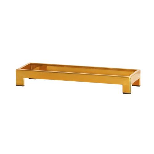 Cal-Mil 23605-3-130 Brooklyn 20" x 6" x 3"H Antique Brass Metal Display Riser