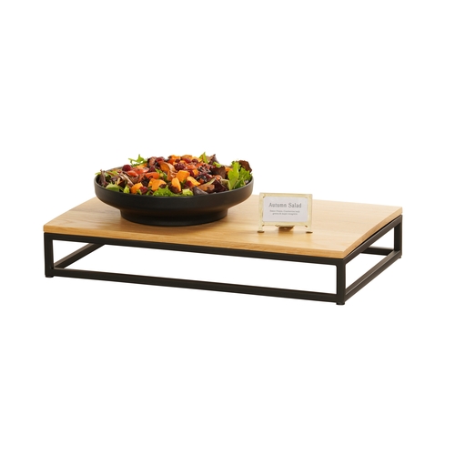 Cal-Mil 23854-3-13 Milo 12" x 20" x 3"H Black Metal Display Riser