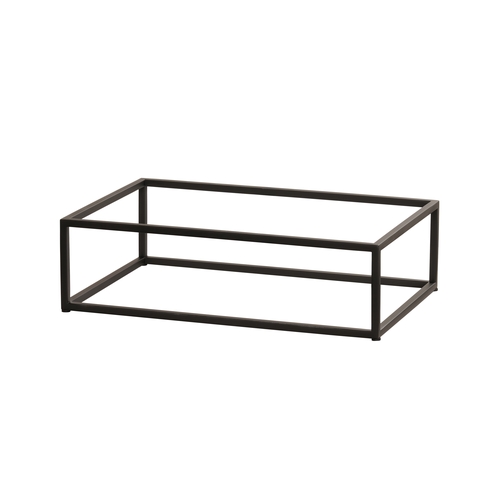 Cal-Mil 23854-6-13 Milo 12" x 20" x 6"H Black Metal Display Riser
