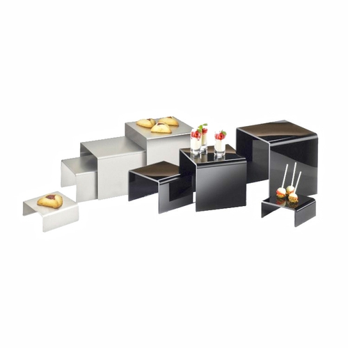Cal-Mil 239-6 Classic 7" x 7" x 6"H Stainless Steel Display Riser