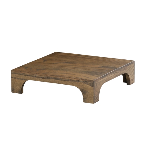 Cal-Mil 27004-3-136 Melrose 12" x 12" x 3"H Brown Wood Display Riser