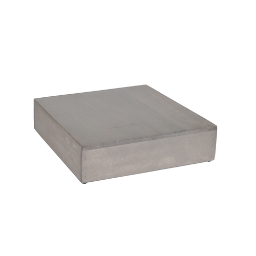 Cal-Mil 432-3-110 Aspen 12" x 12" x 3.25"H Gray Pine Wood Display Riser