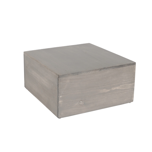 Cal-Mil 432-6-110 Aspen 12" x 12" x 6"H Gray Pine Wood Display Riser