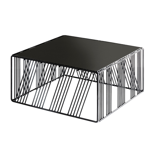 Cal-Mil 432-6-13 Portland 12" x 12" x 6"H Black Wire Display Riser