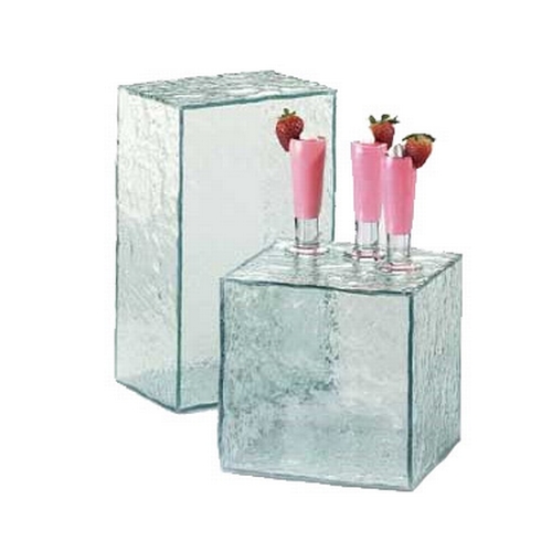 Cal-Mil 432-8-43 Glacier 8" x 8" x 8"H Clear Acrylic Display Riser