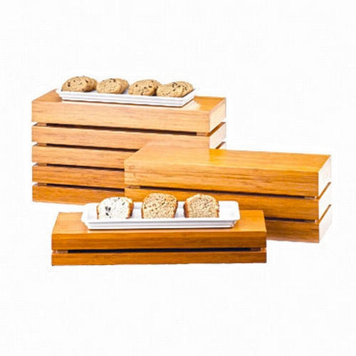 Cal-Mil 1943-11-60 Bamboo 20" x 7" x 11"H Rectangular Crate Riser