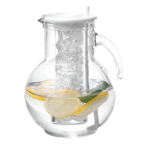 Cal-Mil JC100 Gourmet 8" Dia. Clear Glass 0.5 Gallon Pitcher
