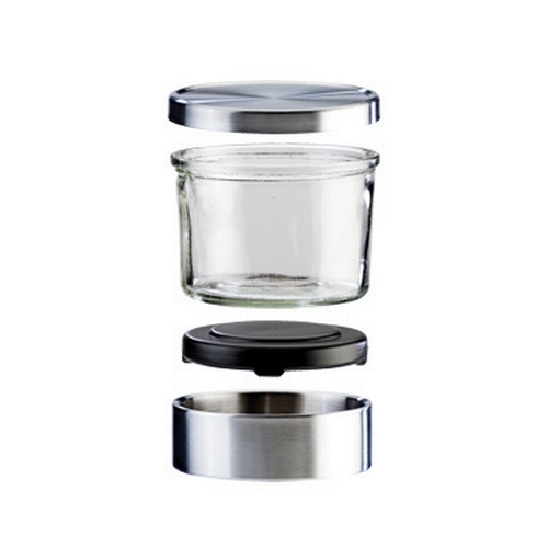 Cal-Mil 1851-5 5.25" Dia. x 4.5"H Glass 32 oz. Mixology Storage Jar- 3 Each