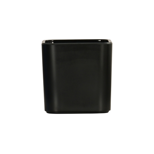 Cal-Mil 24021-4-13 Hudson 3.75" x 3.75" x 3.75"H Black Melamine Storage Jar