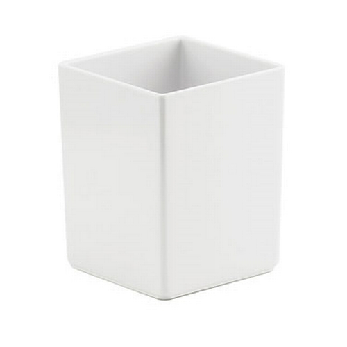 Cal-Mil 1391-15M Cater Choice 5" x 5" White Melamine Square Box - 2 Each
