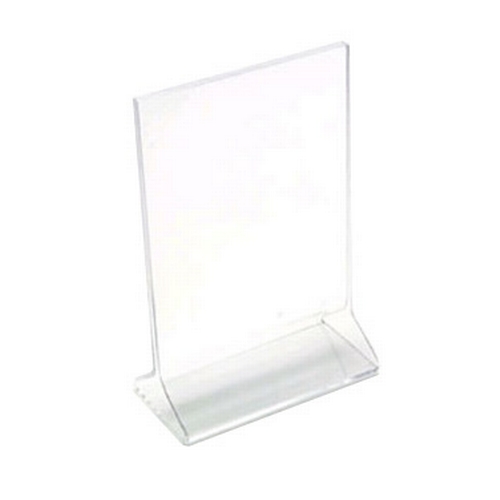 Cal-Mil 532 Classic 4" x 6"H Clear Acrylic Display Card Holder - 2 Doz