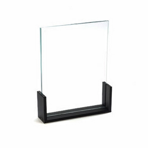 Cal-Mil 1510-811 8.5" x 11"H Black Base U-Frame Card Holder - 6 Each